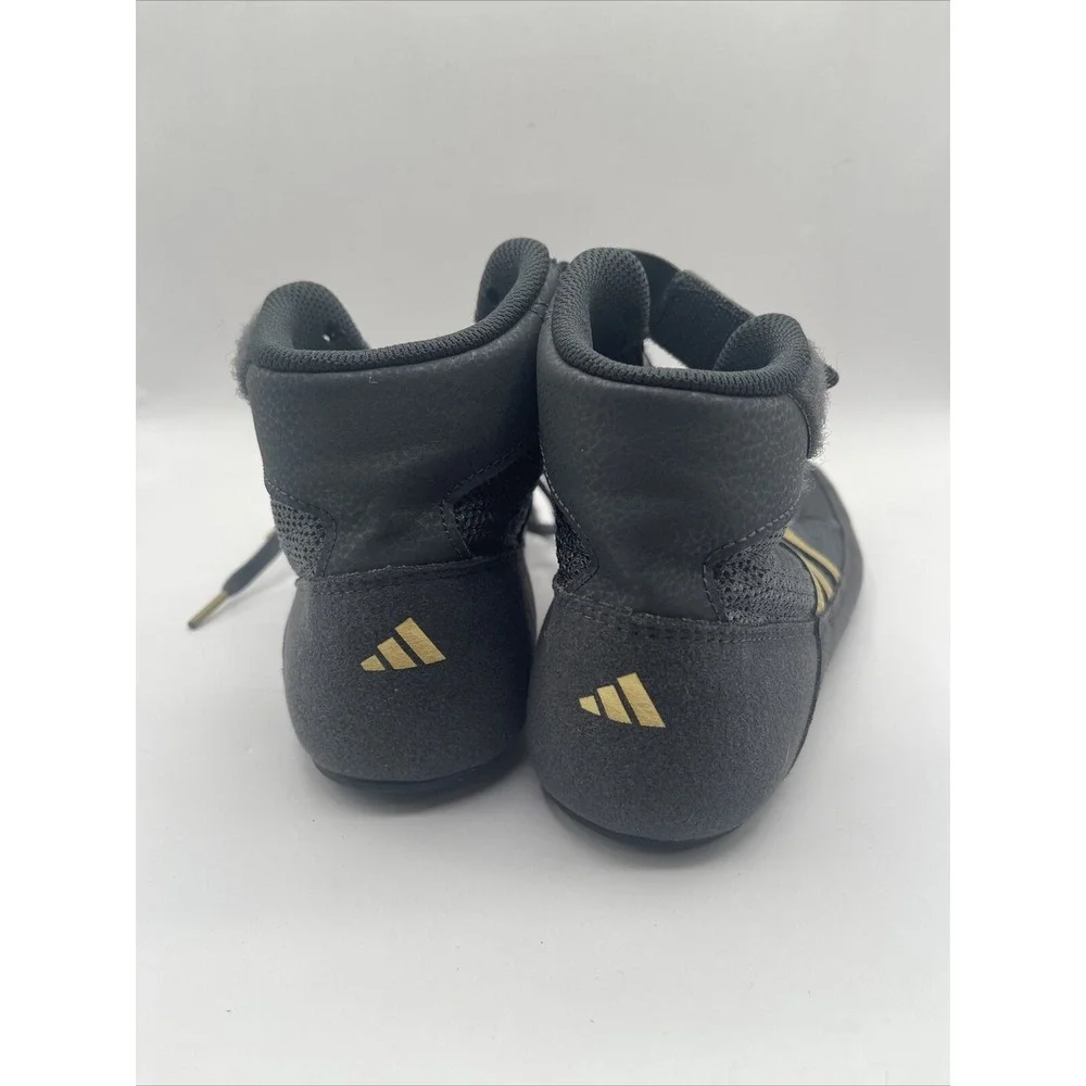 Adidas Athletic Wrestling Boxing Shoes‎ YYJ 606004 Grey Gold Men's Size 5